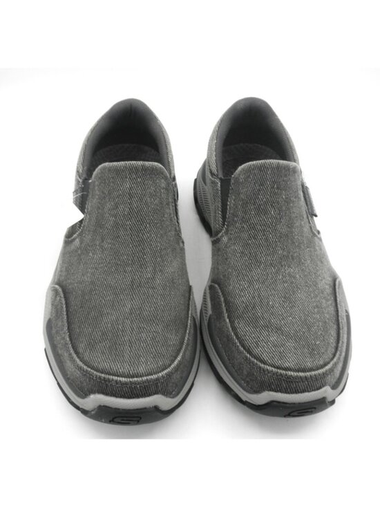 Skechers Men\'s Relaxed Fit Respected Fallston Charcoal Loafers Sz:8.5 #204387 main image 5